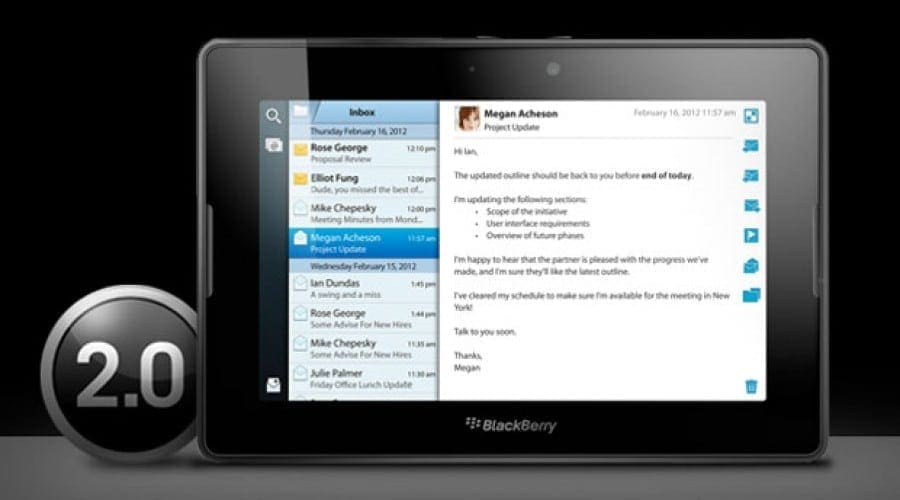Noul sistem de operare BlackBerry PlayBook 2.0 poate fi descărcat acum