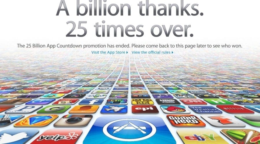 Peste 25 miliarde de aplicaţii descărcate din App Store
