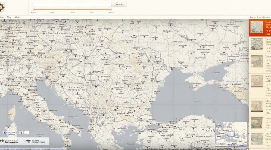 Descoperă hărţi ale României din perioada medievală, cu Old Maps Online