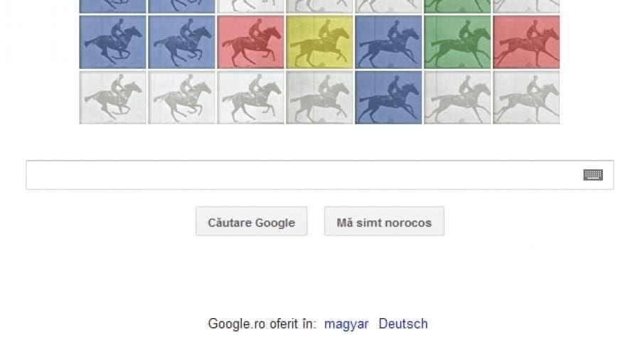 Google celebrează 182 ani de la naşterea lui Eadweard Muybridge, creatorul zoopariscopului