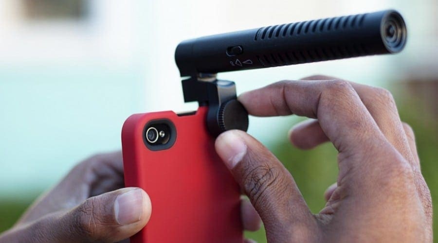 Microfon cu zoom pentru iPhone și iPad