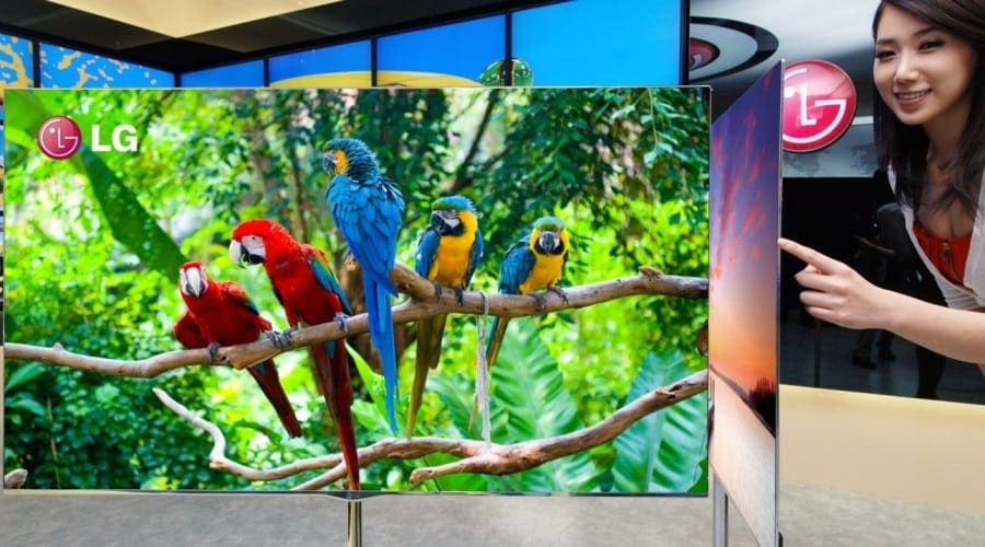 LG a debutat unul dintre cele mai subţiri televizoare de tip OLED din lume