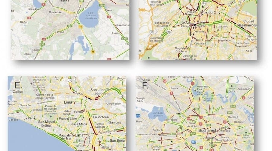 Google Maps oferă de acum informaţii despre traficul din Bucureşti