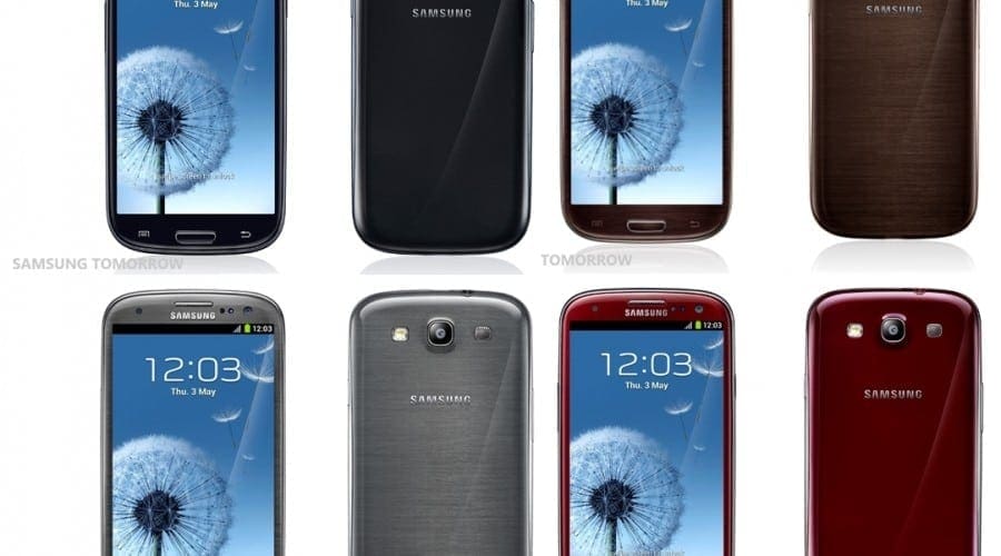 Galaxy S3 extinde paleta de culori cu nuante de rosu, maro, negru şi gri