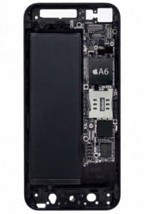 iPhone 5 sub microscopul electronic