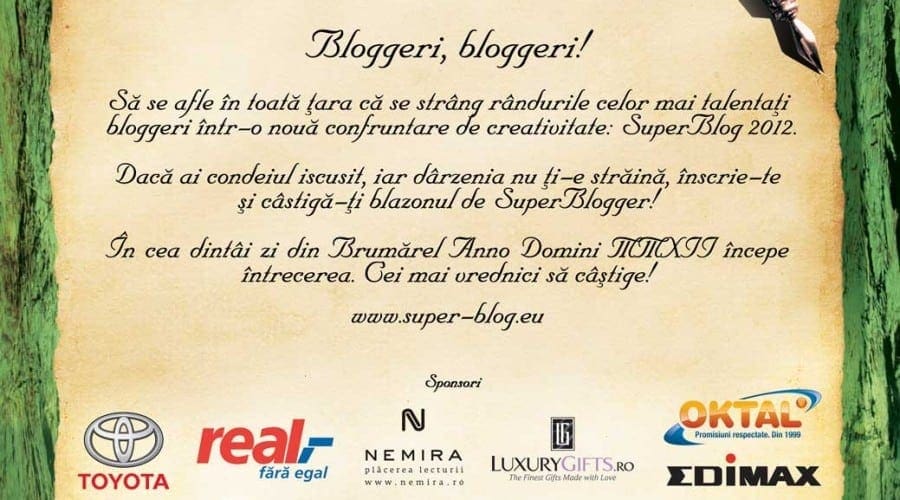 SuperBlog: Promovare 2.0 pentru companii, afirmare pentru bloggeri