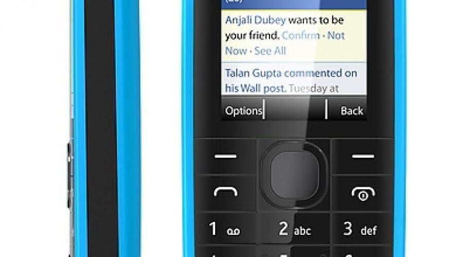 Nokia 109: Acces la Facebook, Twitter şi un preţ accesibil de 42 dolari