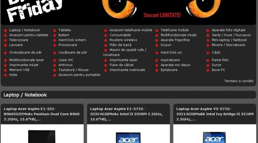 Black Friday: Magazinele de IT&C au dat startul la reduceri