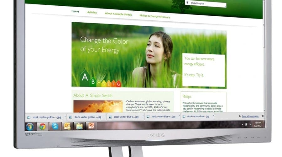 Philips ErgoSensor 231P4QRYES: Monitor de 23 inchi cu tehnologie IPS