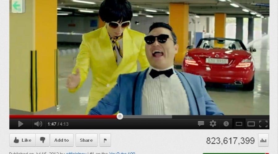 Gangnam Style e cel mai vizionat clip din istoria Youtube