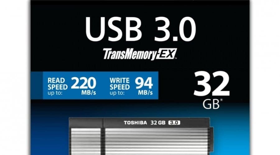 Copiază 25GB în 5 minute cu stick-urile USB 3.0 Toshiba TransMemory-EX