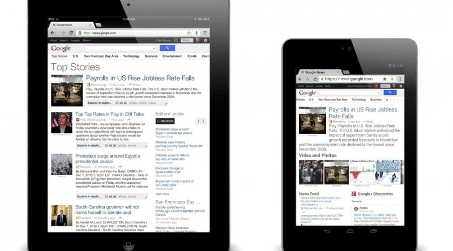 Google News vine cu nou look pentru tablete