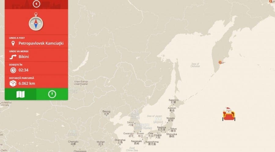 Google ne ureaza Sărbători fericite in Ajunul Craciunului! Mergi pe urmele mosului cu Google Santa Tracker