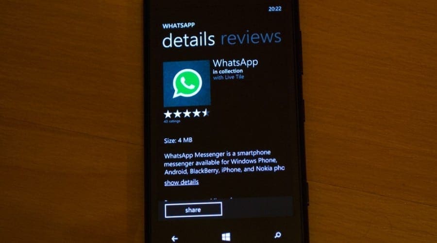 WhatsApp revine pe terminalele cu Windows Phone 8 dupa update