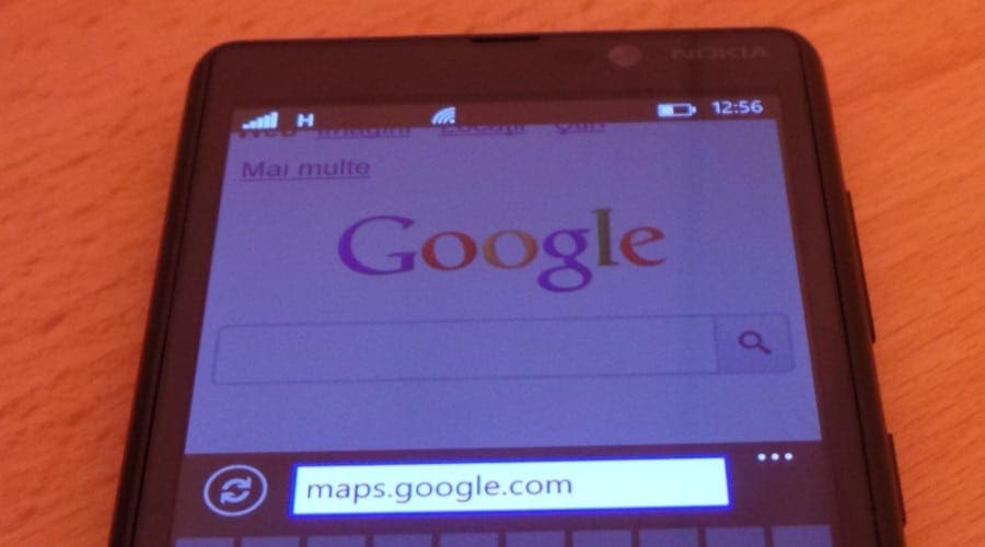 Utilizatorii Windows Phone nu mai pot accesa Google Maps in browser, dar Google va remedia problema