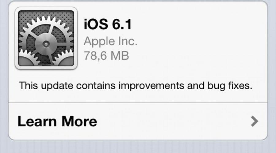 iOS 6.1: Update-ul extinde suportul LTE și repară mici bug-uri