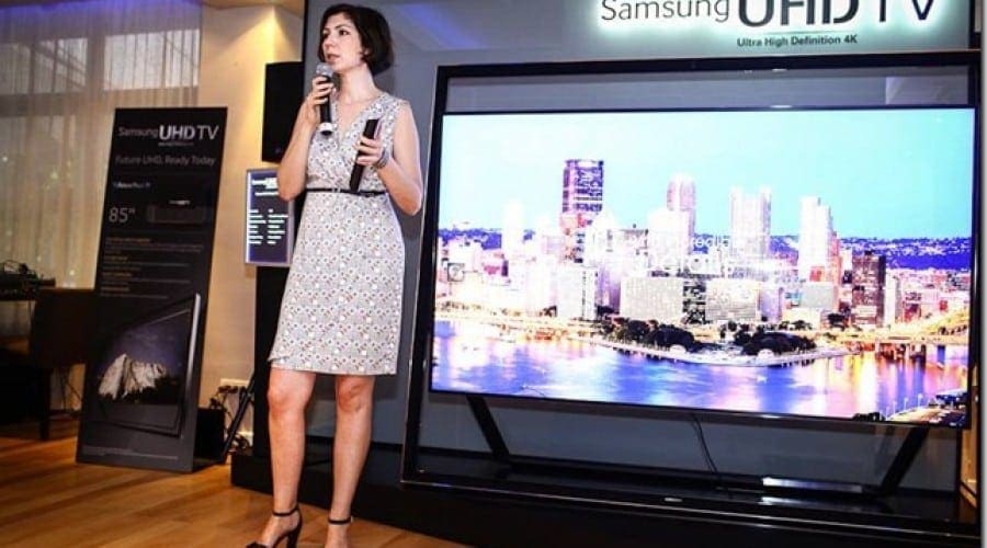 VIDEO Samsung a lansat televizoarele Ultra HD in Romania. Preturile incep de la 5.000 de euro si ajung pana la 35.000 de euro