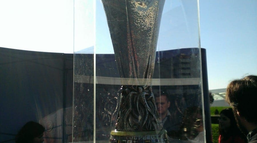 HTC a adus trofeul Europa League la București. Astăzi este ultima zi în care poate fi văzut