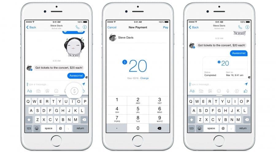 Facebook urmează să introducă un serviciu de transfer de bani prin aplicația de chat, pentru moment acesta va fi disponibil doar în SUA