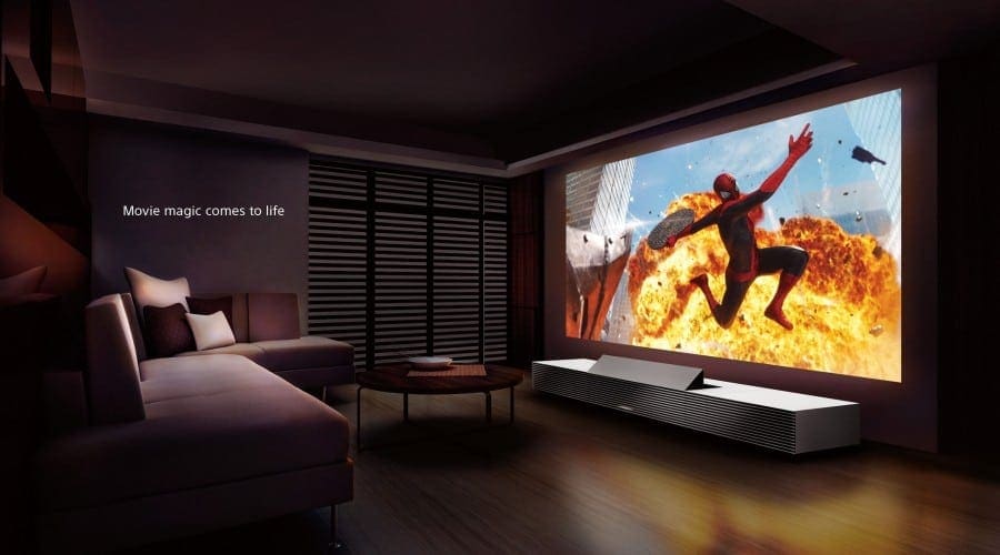 Sony anunță proiectorul 4K Ultra Short Throw, integrat într-o piesă de mobilier avangardistă
