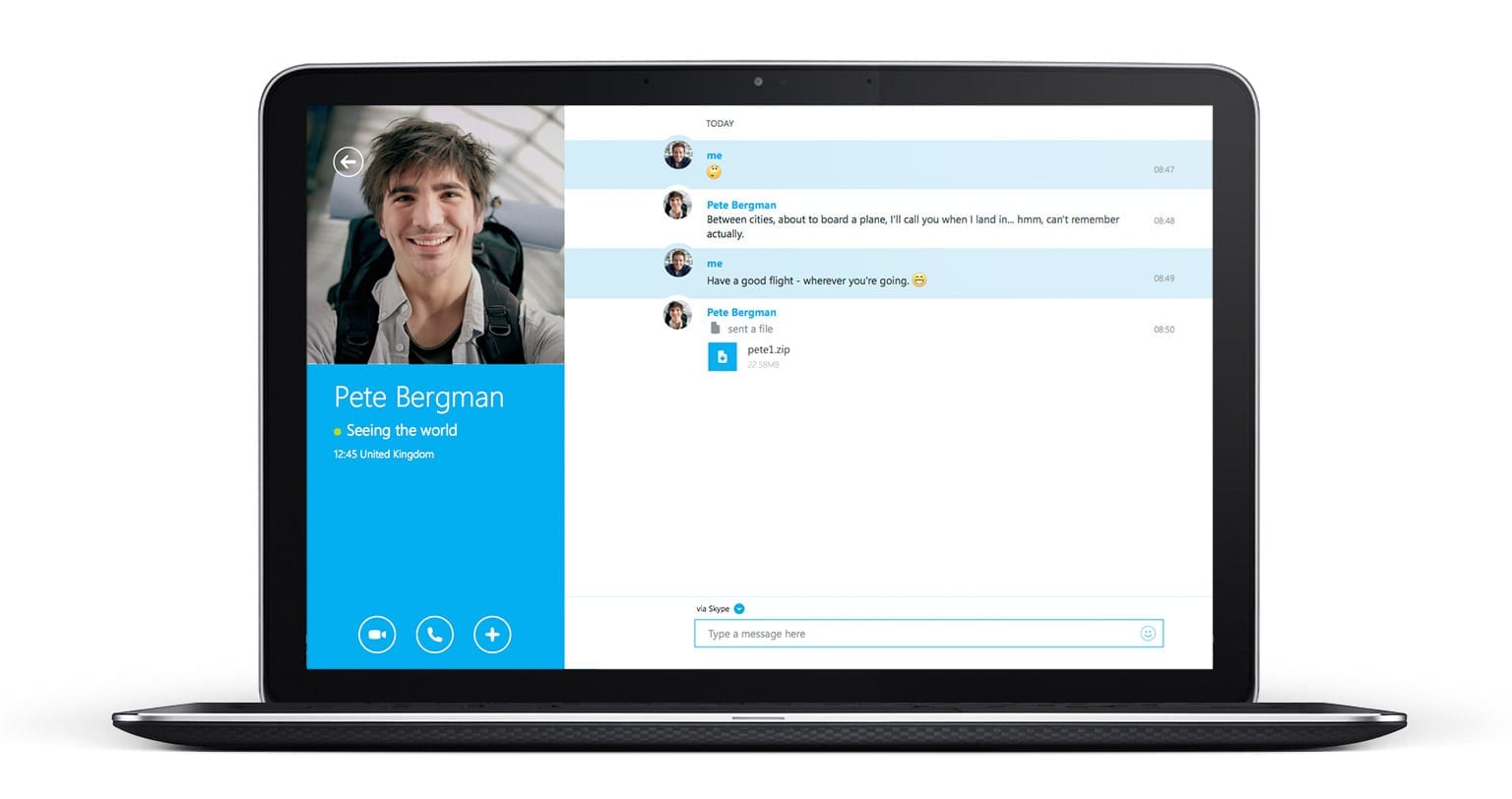 Skype pe web este disponibil la nivel global