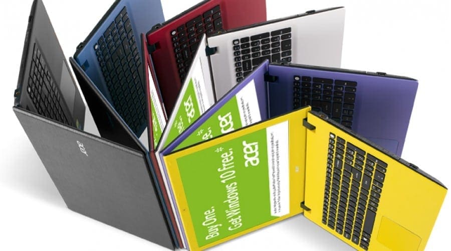 Sistemele Acer pregătite pentru Windows 10