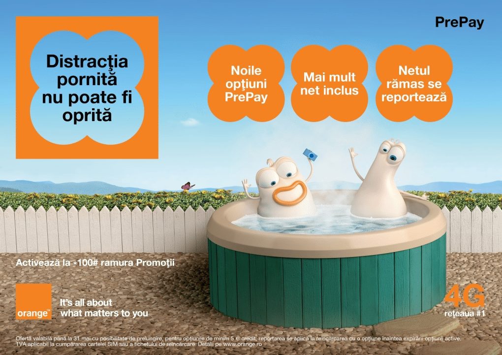 Orange vine cu oferte noi pentru clienții PrePay, traficul de date a fost dublat