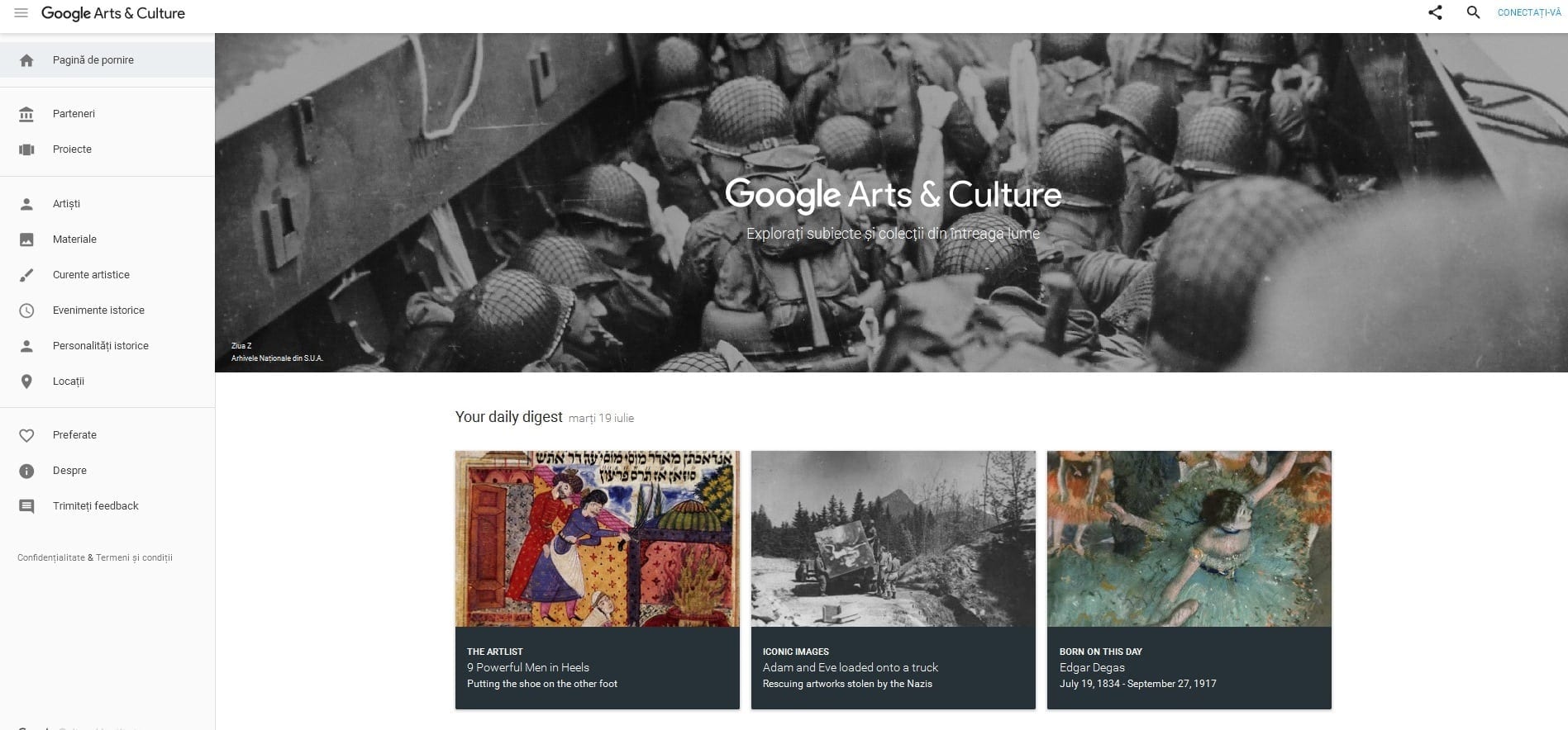 Google Arts & Culture, noua casă a colecțiilor de artă din toată lumea
