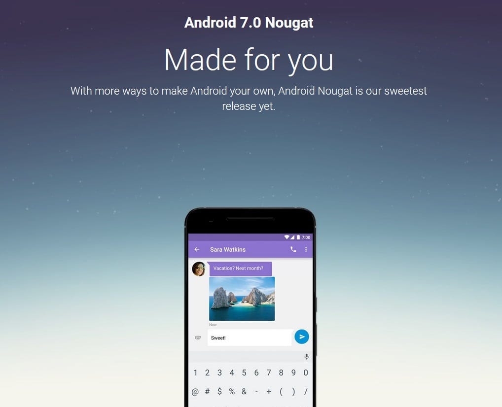 Android Nougat: disponibil în primă fază pentru modelele Nexus