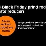 Orange demarează campania Black Friday 2016