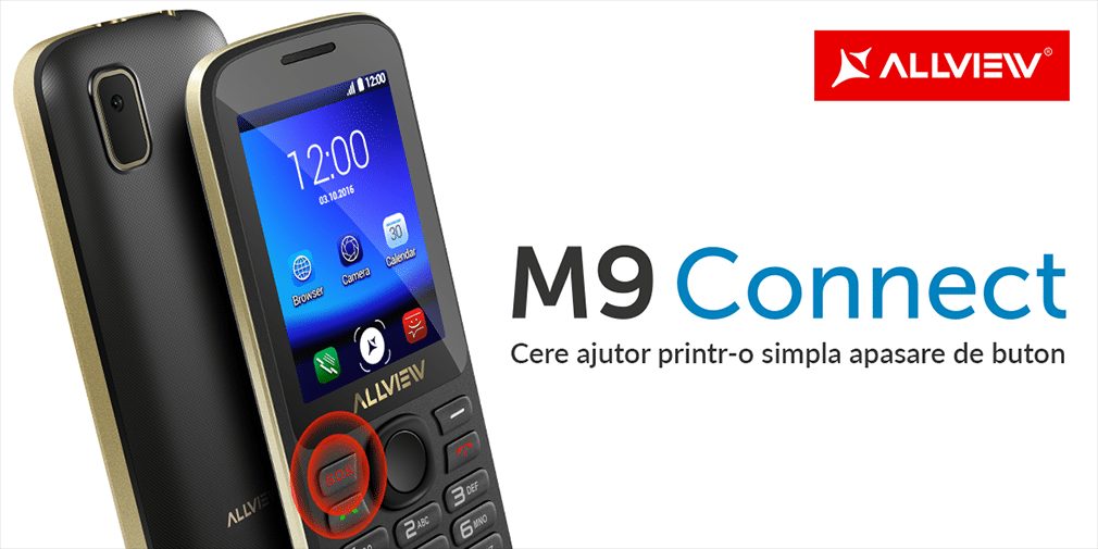 Allview M9 Connect, un telefon cu buton SOS