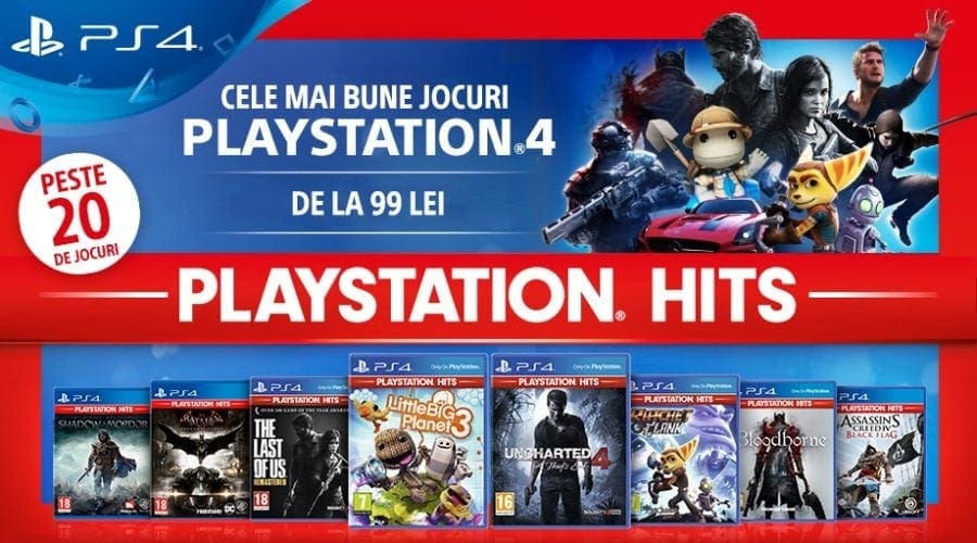 PlayStation lansează PlayStation Hits, cu cele mai bune jocuri pentru PS4