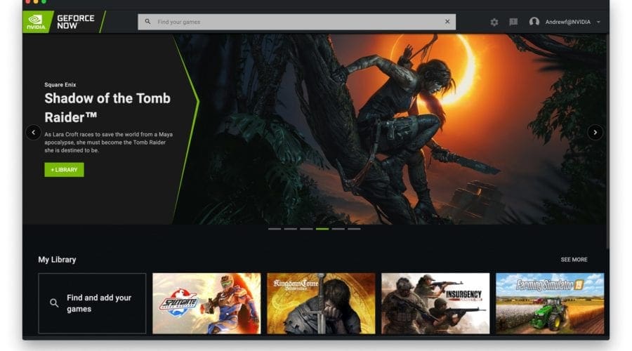 Platforma de gaming GeForce Now are o nouă interfață