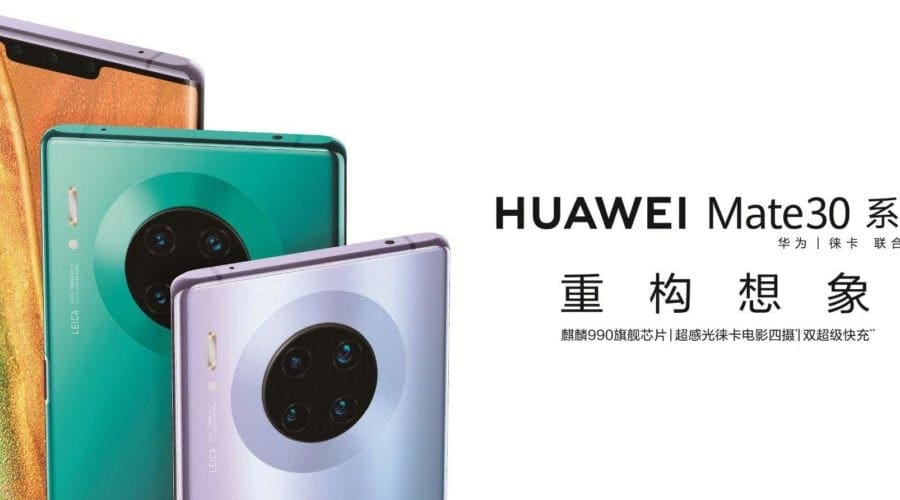 Huawei se pregătește să lanseze noile Mate 30, Mate 30 Pro și Mate 30 RS Porsche Design