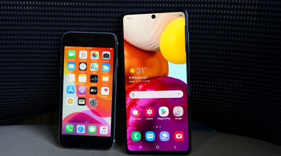 Samsung Galaxy A71 vs iPhone SE 2020: Care midrange este mai atractiv?
