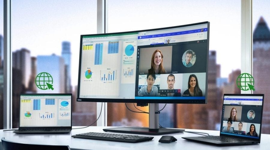 Cel mai nou monitor Lenovo, ThinkVision P40w-20,vine cu conectivitate Thunderbolt 4