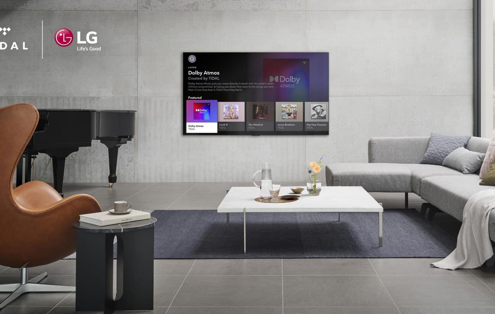 Aplicația TIDAL sosește pe televizoarele smart de la LG connect România