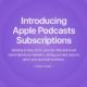 Apple deschide un capitol de podcasting cu abonamente Apple Podcasts