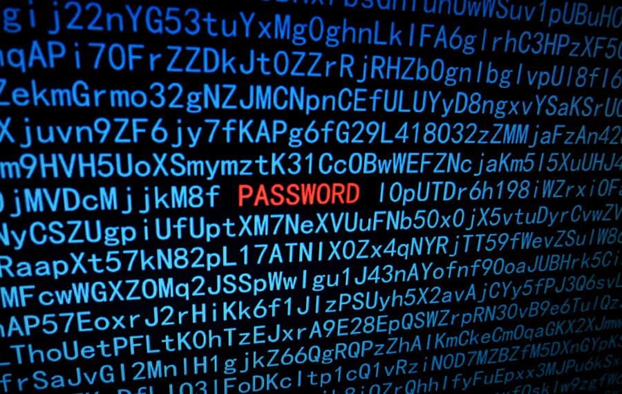 Hacking password illustration
