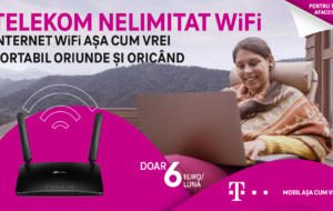 Telekom are o nouă ofertă: Nelimitat WiFi la 6 euro pe lună