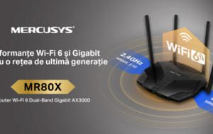 Mercusys lansează în România noul său router flagship, MR80X