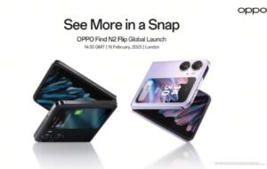 OPPO dezvăluie când va lansa telefonul pliabil Find N2 Flip la nivel global