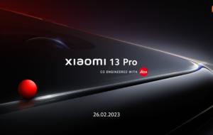 Xiaomi 13 se va lansa global pe 26 februarie 2023, în cadrul MWC 2023
