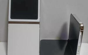 Samsung Galaxy Z Flip 5 apare sub formă de machetă şi are gol între cele două segmente de ecran