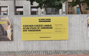 Kärcher a curățat Piața Sf. Gheorghe din Timișoara