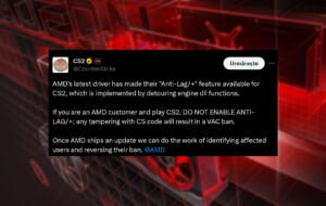 AMD Anti-Lag+ poate duce la VAC Ban pe Steam
