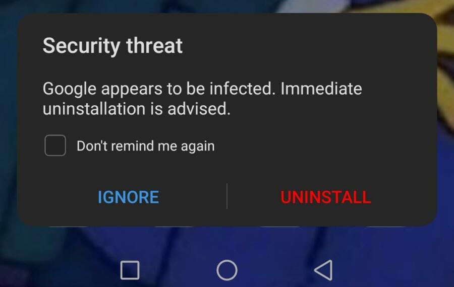 Huawei Google malware