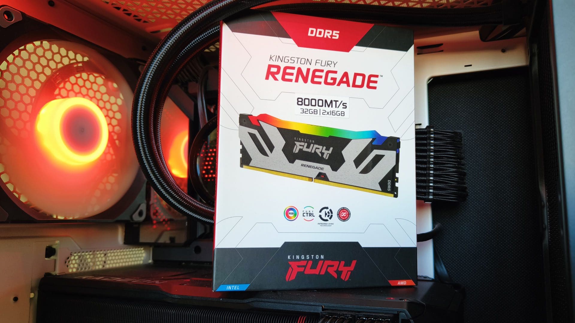 Memoria RAM Kingston FURY Renegade RGB DDR4 / 3200MT/S / 16GB / RGB / Non-ECC / CL16 / XMP Memoria RAM Kingston FURY Renegade RGB DDR4 / 3200MT/S / 16GB / RGB / Non-ECC / CL16 / XMP