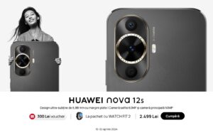 Huawei anunță disponibilitatea lui nova 12s în România, midrange cu cameră de selfie de 60MP