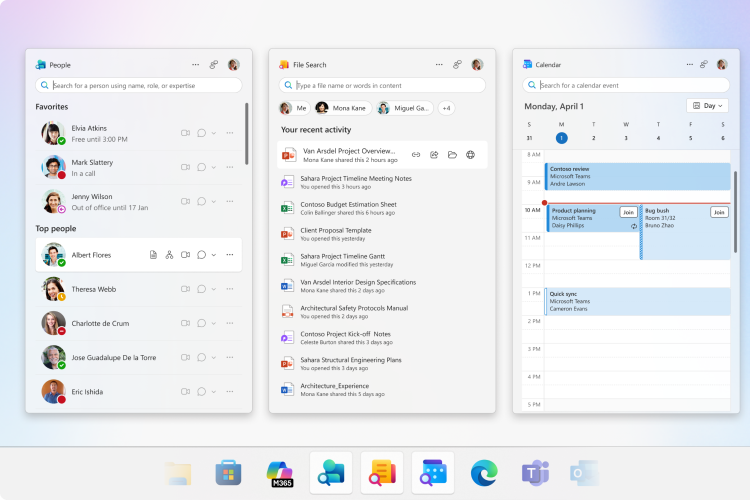 Microsoft Taskbar Office in Windows 11